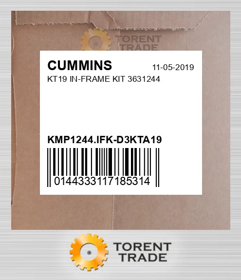 KMP1244.IFK-D3KTA19 KT19 Комплект внутрішньорамного ремонту 3631244 CUMMINS NEW AFTERMARKET