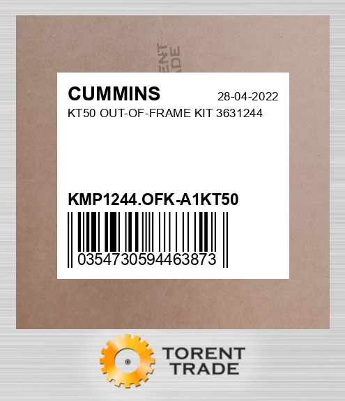KMP1244.OFK-A1KT50 KT50 Комплект позарамкового ремонту 3631244 CUMMINS NEW AFTERMARKET
