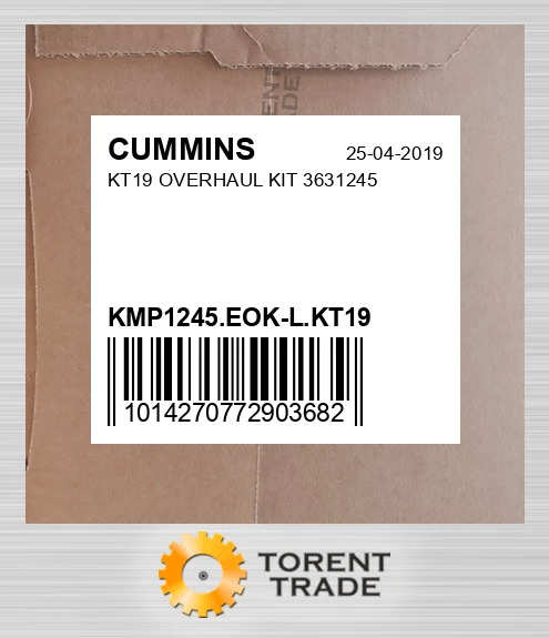 KMP1245.EOK-L.KT19 KT19 Капітальний ремонтний комплект 3631245 CUMMINS NEW AFTERMARKET