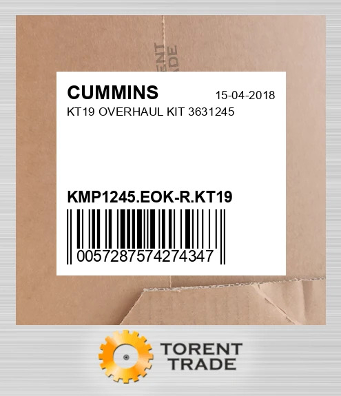 KMP1245.EOK-R.KT19 KT19 Капітальний ремонтний комплект 3631245 CUMMINS NEW AFTERMARKET