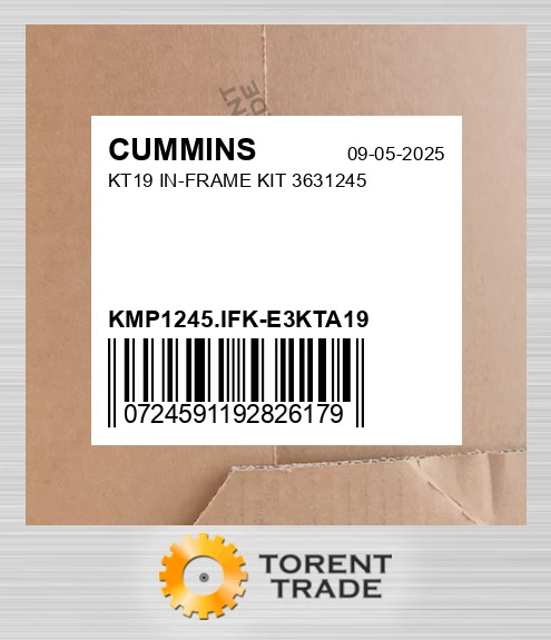 KMP1245.IFK-E3KTA19 KT19 Комплект внутрішньорамного ремонту 3631245 CUMMINS NEW AFTERMARKET