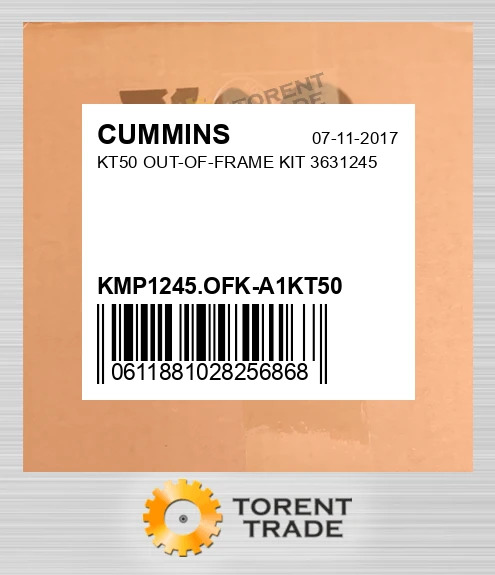 KMP1245.OFK-A1KT50 KT50 Комплект позарамкового ремонту 3631245 CUMMINS NEW AFTERMARKET