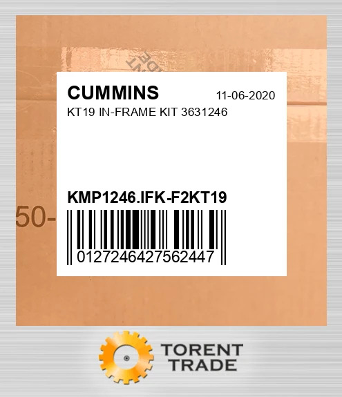 KMP1246.IFK-F2KT19 KT19 Комплект внутрішньорамного ремонту 3631246 CUMMINS NEW AFTERMARKET