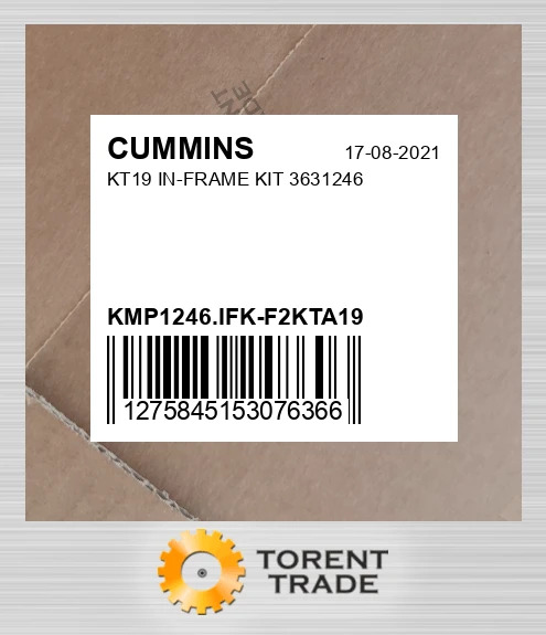 KMP1246.IFK-F2KTA19 KT19 Комплект внутрішньорамного ремонту 3631246 CUMMINS NEW AFTERMARKET