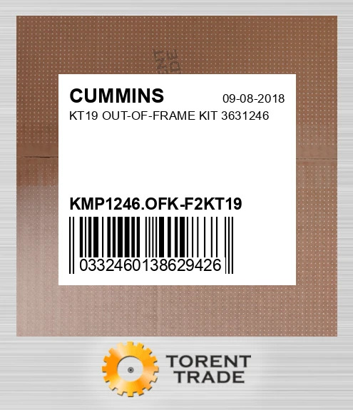 KMP1246.OFK-F2KT19 KT19 Комплект позарамкового ремонту 3631246 CUMMINS NEW AFTERMARKET
