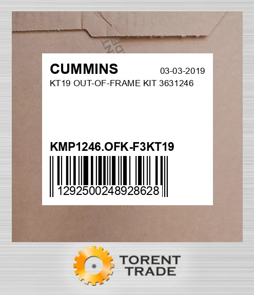 KMP1246.OFK-F3KT19 KT19 Комплект позарамкового ремонту 3631246 CUMMINS NEW AFTERMARKET
