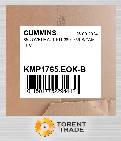 KMP1765.EOK-B 855 Капітальний ремонтний комплект 3801766 S/CAM FFC CUMMINS NEW AFTERMARKET