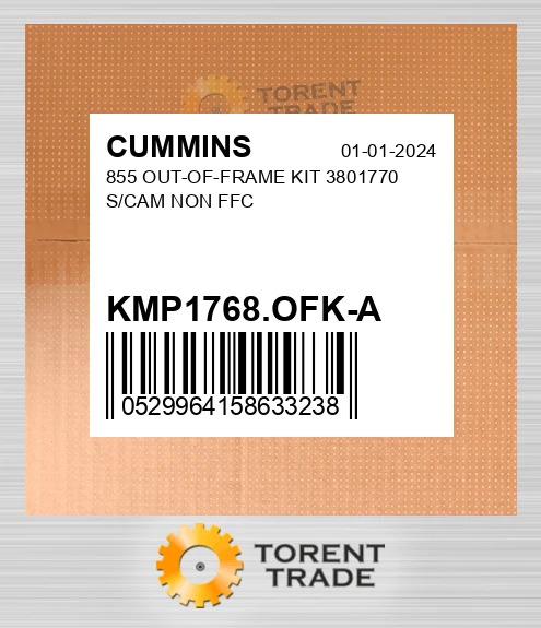 KMP1768.OFK-A 855 Комплект позарамкового ремонту 3801770 S/CAM NON FFC CUMMINS NEW AFTERMARKET