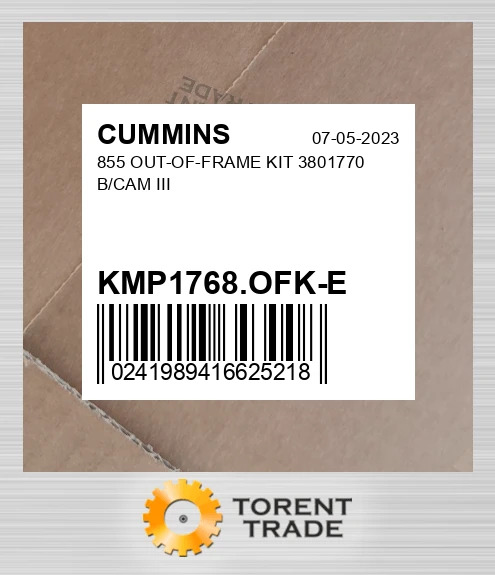 KMP1768.OFK-E 855 Комплект позарамкового ремонту 3801770 B/CAM III CUMMINS NEW AFTERMARKET