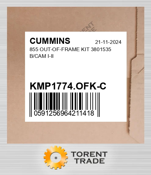 KMP1774.OFK-C 855 Комплект позарамкового ремонту 3801535 B/CAM I-II CUMMINS NEW AFTERMARKET