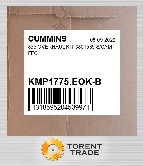 KMP1775.EOK-B 855 Капітальний ремонтний комплект 3801535 S/CAM FFC CUMMINS NEW AFTERMARKET