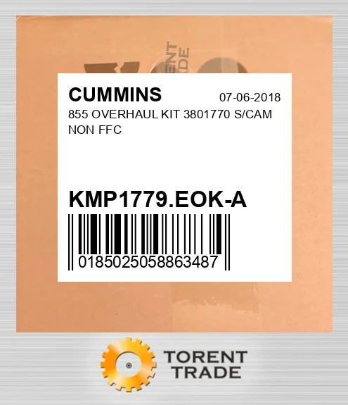 KMP1779.EOK-A 855 Капітальний ремонтний комплект 3801770 S/CAM NON FFC CUMMINS NEW AFTERMARKET