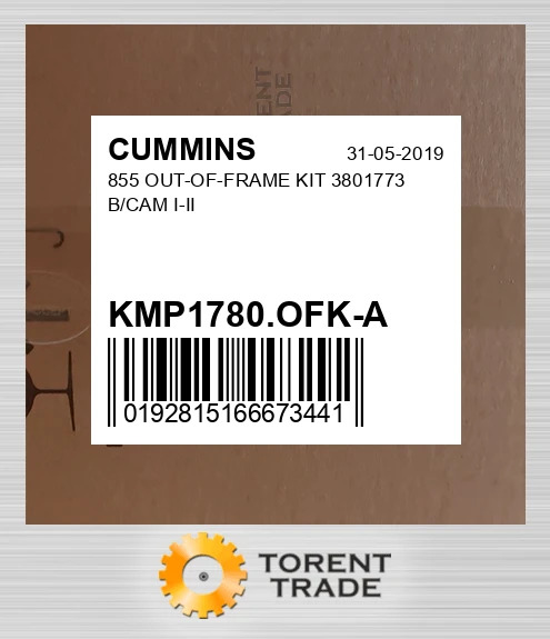 KMP1780.OFK-A 855 Комплект позарамкового ремонту 3801773 B/CAM I-II CUMMINS NEW AFTERMARKET