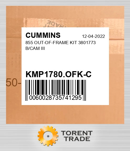 KMP1780.OFK-C 855 Комплект позарамкового ремонту 3801773 B/CAM III CUMMINS NEW AFTERMARKET