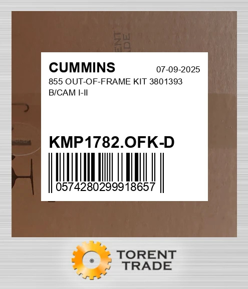 KMP1782.OFK-D 855 Комплект позарамкового ремонту 3801393 B/CAM I-II CUMMINS NEW AFTERMARKET