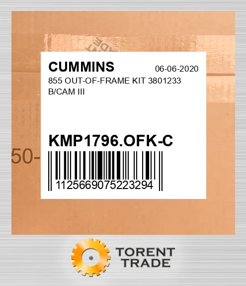 KMP1796.OFK-C 855 Комплект позарамкового ремонту 3801233 B/CAM III CUMMINS NEW AFTERMARKET