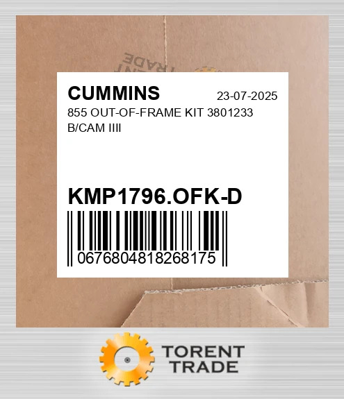 KMP1796.OFK-D 855 Комплект позарамкового ремонту 3801233 B/CAM IIII CUMMINS NEW AFTERMARKET
