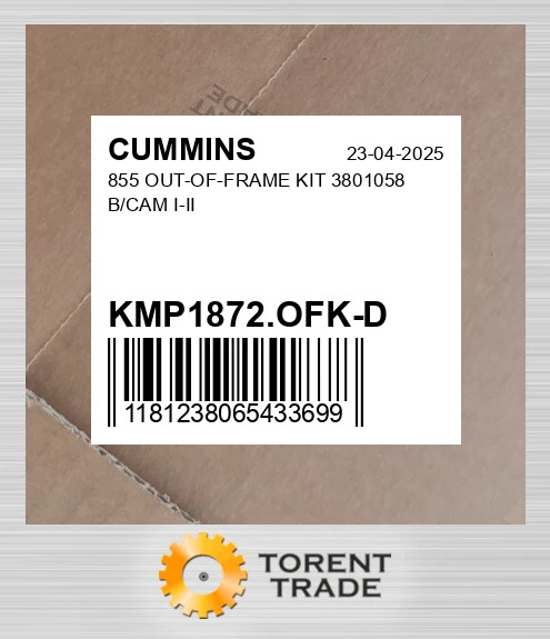 KMP1872.OFK-D 855 Комплект позарамкового ремонту 3801058 B/CAM I-II CUMMINS NEW AFTERMARKET