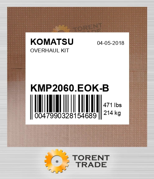 kmp2060eokb Капітальний ремонтний комплект KOMATSU NEW AFTERMARKET