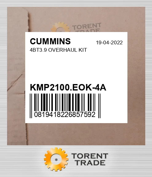 KMP2100.EOK-4A 4BT3.9 Капітальний ремонтний комплект CUMMINS NEW AFTERMARKET