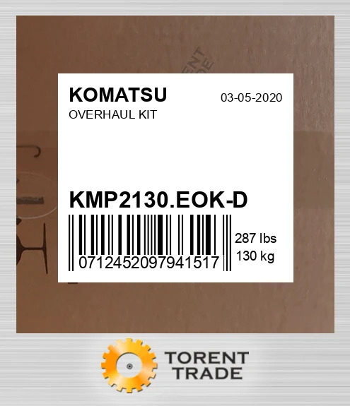 kmp2130eokd Капітальний ремонтний комплект KOMATSU NEW AFTERMARKET