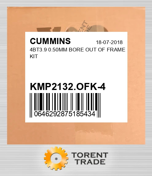 KMP2132.OFK-4 4BT3.9 0.50MM BORE Комплект позарамкового ремонту CUMMINS NEW AFTERMARKET