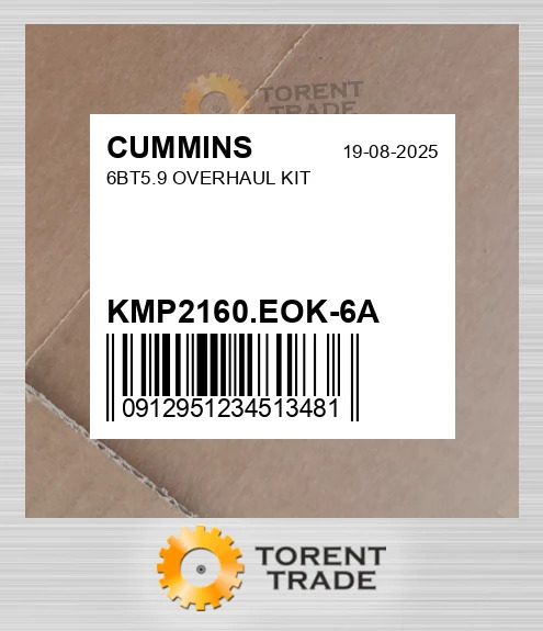 KMP2160.EOK-6A 6BT5.9 Капітальний ремонтний комплект CUMMINS NEW AFTERMARKET