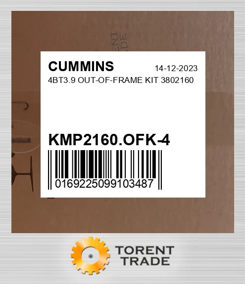 KMP2160.OFK-4 4BT3.9 Комплект позарамкового ремонту 3802160 CUMMINS NEW AFTERMARKET