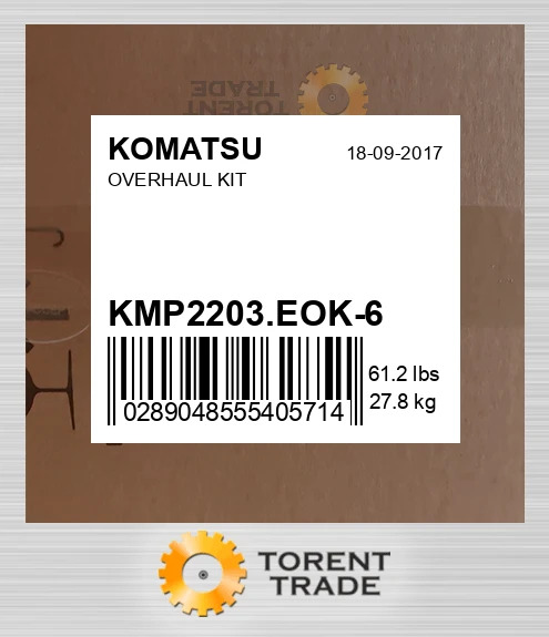 kmp2203eok6 Капітальний ремонтний комплект двигуна KOMATSU NEW AFTERMARKET