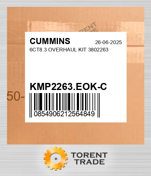 KMP2263.EOK-C 6CT8.3 Капітальний ремонтний комплект 3802263 CUMMINS NEW AFTERMARKET
