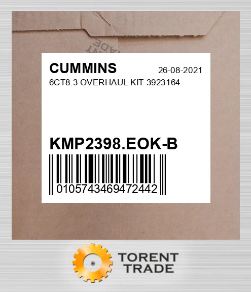 KMP2398.EOK-B 6CT8.3 Капітальний ремонтний комплект 3923164 CUMMINS NEW AFTERMARKET
