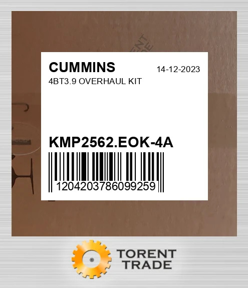 KMP2562.EOK-4A 4BT3.9 Капітальний ремонтний комплект CUMMINS NEW AFTERMARKET