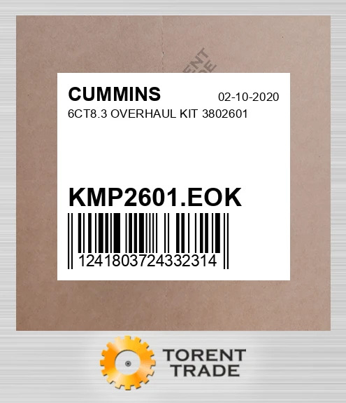 KMP2601.EOK 6CT8.3 Капітальний ремонтний комплект 3802601 CUMMINS NEW AFTERMARKET