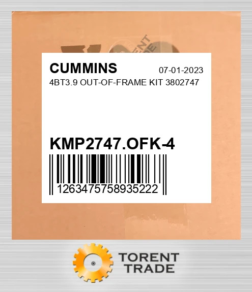 KMP2747.OFK-4 4BT3.9 Комплект позарамкового ремонту 3802747 CUMMINS NEW AFTERMARKET