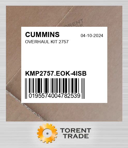 KMP2757.EOK-4ISB Капітальний ремонтний комплект 2757 CUMMINS NEW AFTERMARKET