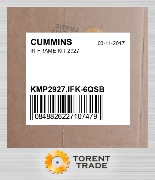 KMP2927.IFK-6QSB Комплект внутрішньорамного ремонту 2927 CUMMINS NEW AFTERMARKET