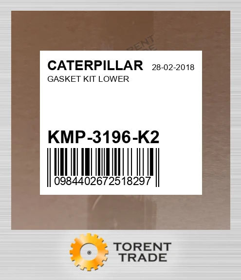 KMP-3196-K2 Комплект нижніх прокладок CATERPILLAR NEW AFTERMARKET