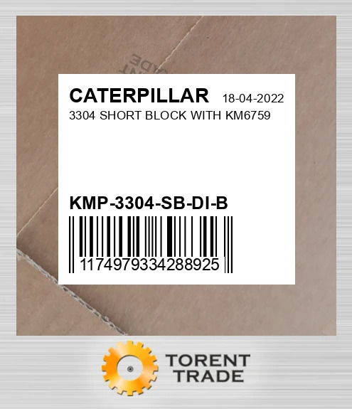 KMP-3304-SB-DI-B 3304 Короткий блок з KM6759 CATERPILLAR NEW AFTERMARKET