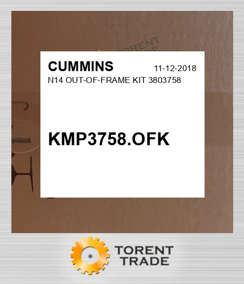 KMP3758.OFK N14 Комплект позарамкового ремонту 3803758 CUMMINS NEW AFTERMARKET