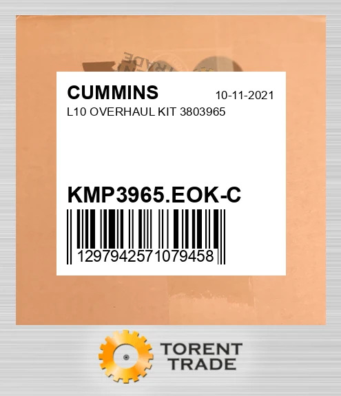 KMP3965.EOK-C L10 Капітальний ремонтний комплект 3803965 CUMMINS NEW AFTERMARKET
