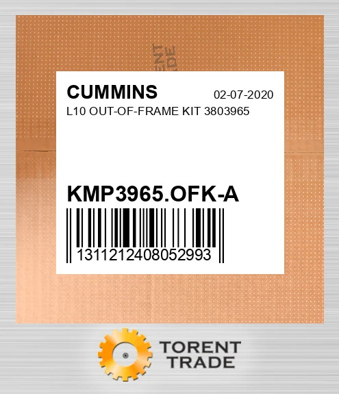 KMP3965.OFK-A L10 Комплект позарамкового ремонту 3803965 CUMMINS NEW AFTERMARKET