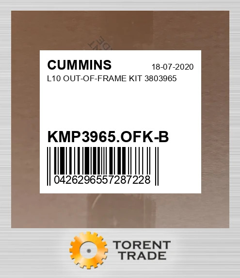 KMP3965.OFK-B L10 Комплект позарамкового ремонту 3803965 CUMMINS NEW AFTERMARKET