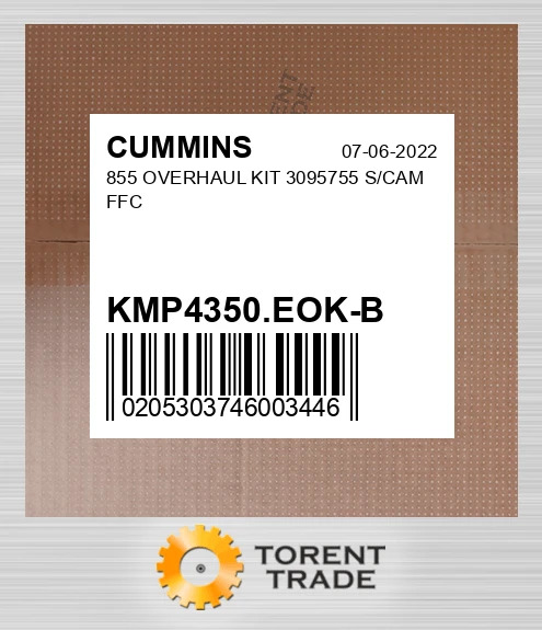 KMP4350.EOK-B 855 Капітальний ремонтний комплект 3095755 S/CAM FFC CUMMINS NEW AFTERMARKET