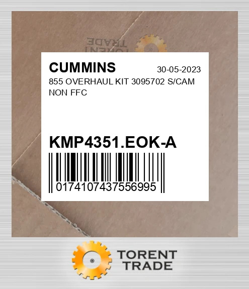 KMP4351.EOK-A 855 Капітальний ремонтний комплект 3095702 S/CAM NON FFC CUMMINS NEW AFTERMARKET