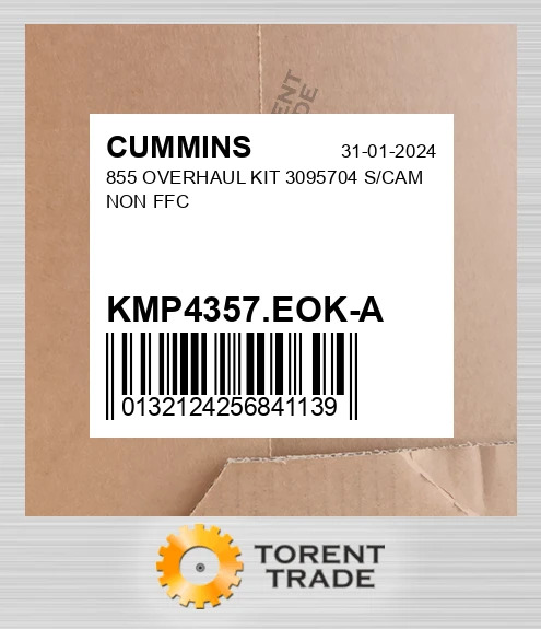 KMP4357.EOK-A 855 Капітальний ремонтний комплект 3095704 S/CAM NON FFC CUMMINS NEW AFTERMARKET
