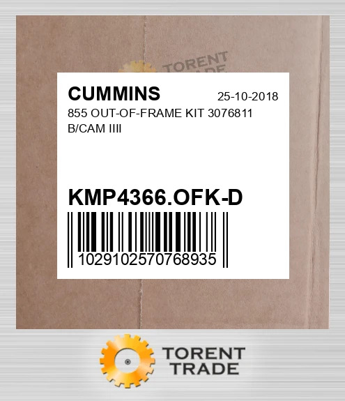 KMP4366.OFK-D 855 Комплект позарамкового ремонту 3076811 B/CAM IIII CUMMINS NEW AFTERMARKET