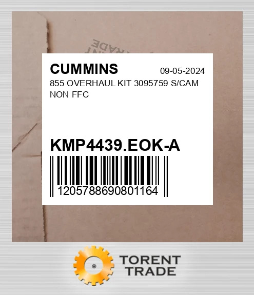 KMP4439.EOK-A 855 Капітальний ремонтний комплект 3095759 S/CAM NON FFC CUMMINS NEW AFTERMARKET