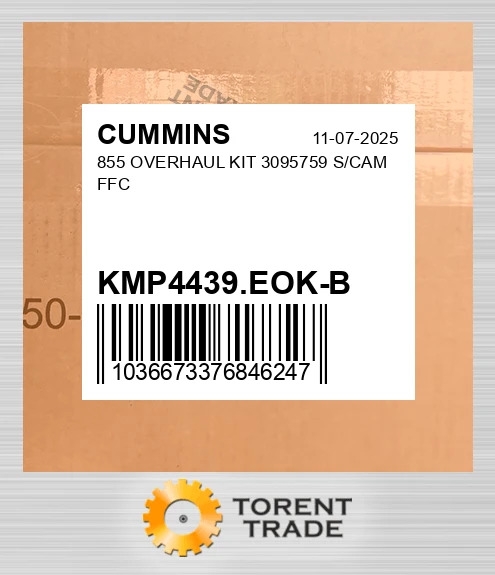 KMP4439.EOK-B 855 Капітальний ремонтний комплект 3095759 S/CAM FFC CUMMINS NEW AFTERMARKET