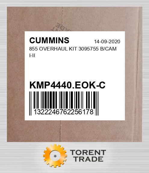 KMP4440.EOK-C 855 Капітальний ремонтний комплект 3095755 B/CAM I-II CUMMINS NEW AFTERMARKET