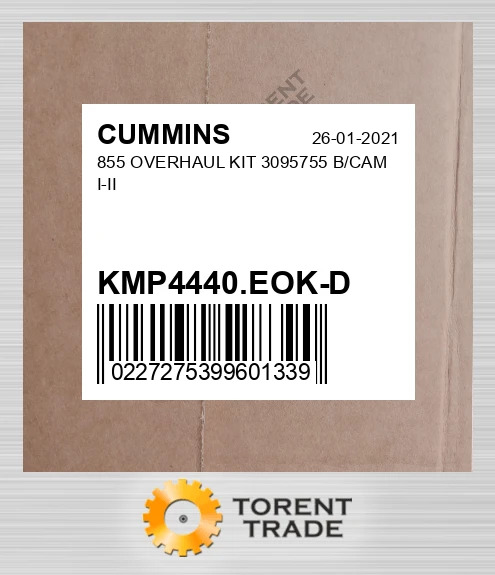 KMP4440.EOK-D 855 Капітальний ремонтний комплект 3095755 B/CAM I-II CUMMINS NEW AFTERMARKET